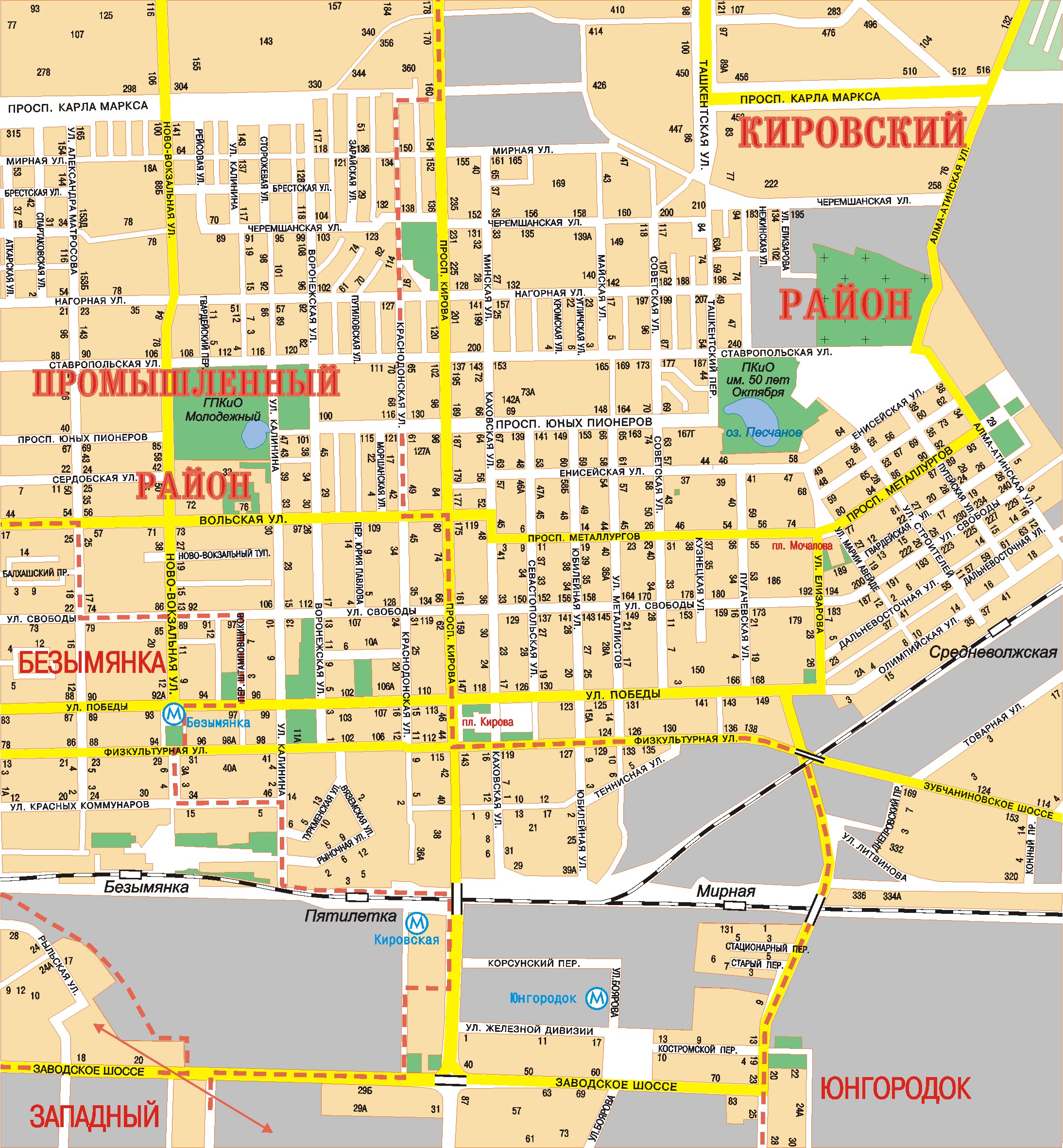 Карта 116 км самара