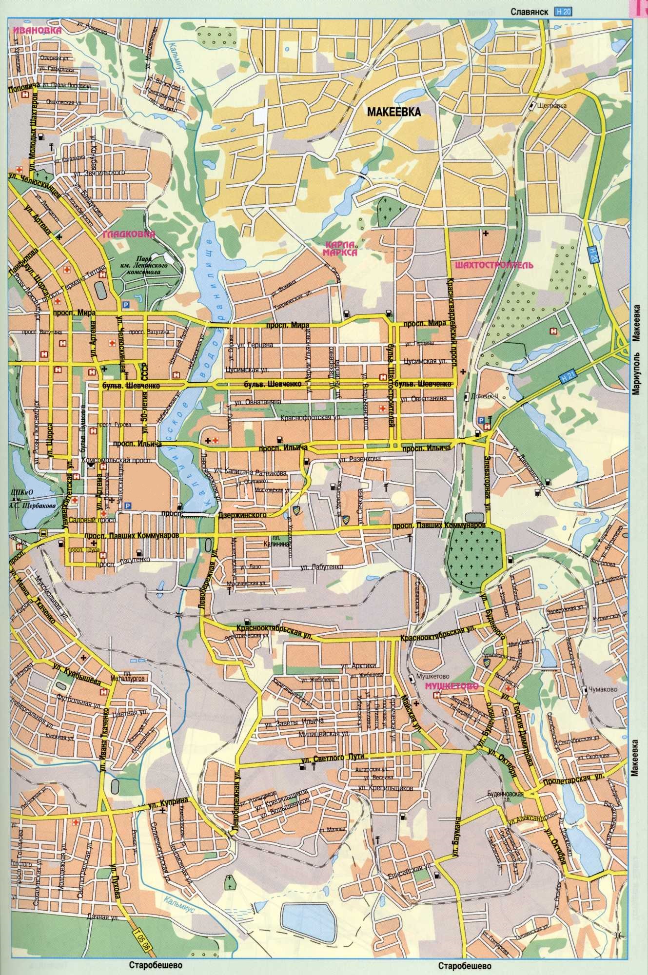 Карты донецка с номерами домов. Карты донецка с номерами домов. План донецка по районам. Карта улиц г донецка. Макеевка на карте.