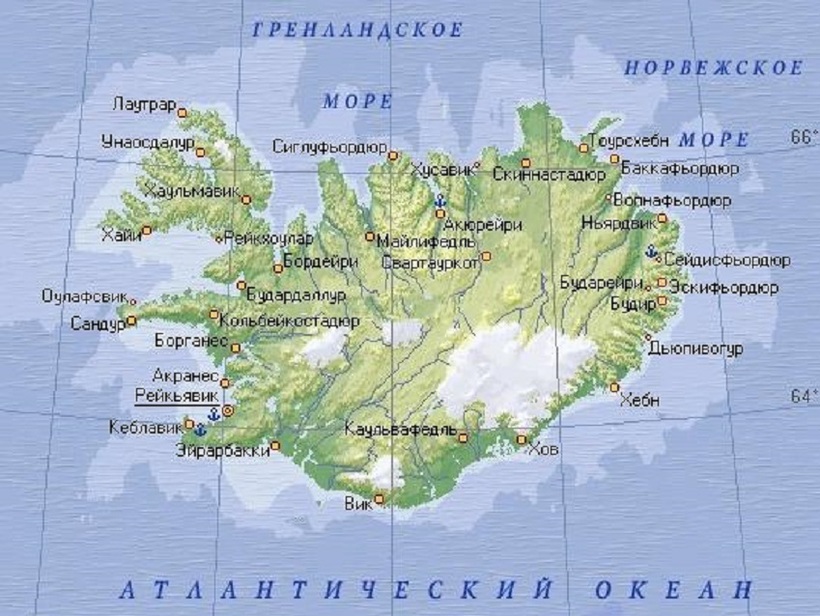 Где находится остров исландия