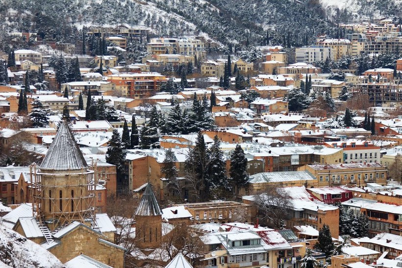 Снег в Тбилиси
