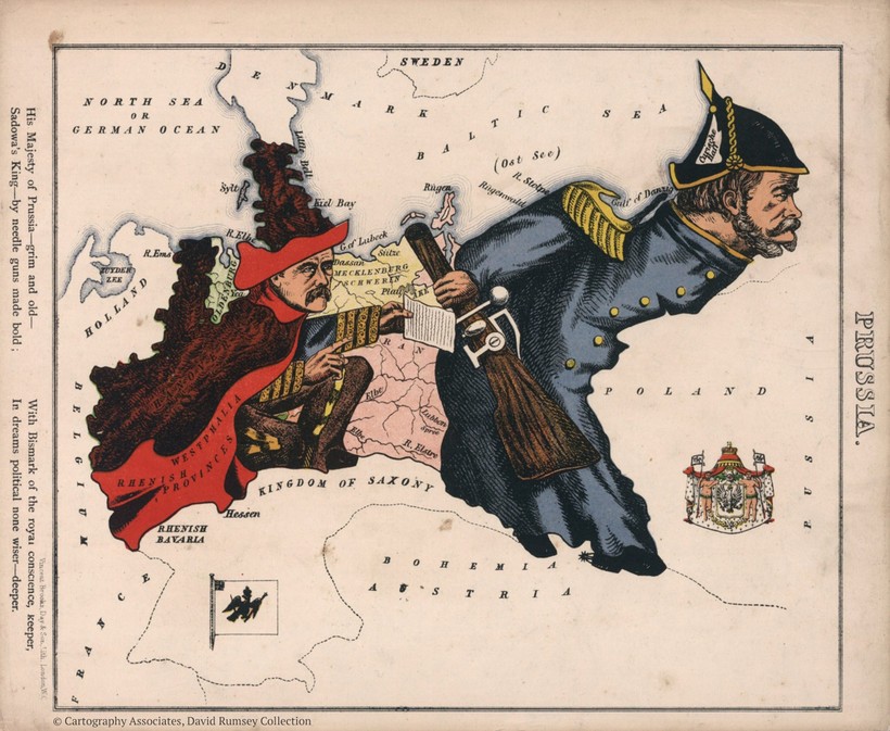 Как видели Россию в прошлых веках: старинные карты-карикатуры Европы