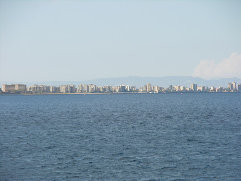 Вид с моря на Фамагусту
