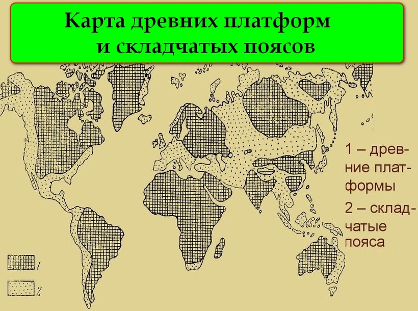 Подпишите названия двух трех древних платформ. Подпишите названия двух трех древних платформ