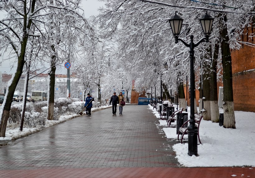 Вот такая погода стоит в Нижнем Новгороде в декабре