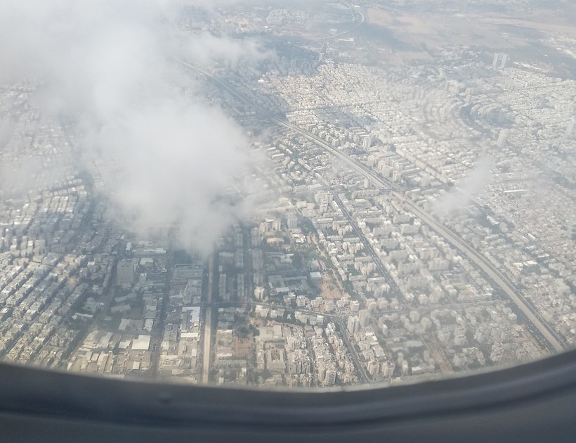 Тель Авив. Вид из самолета.