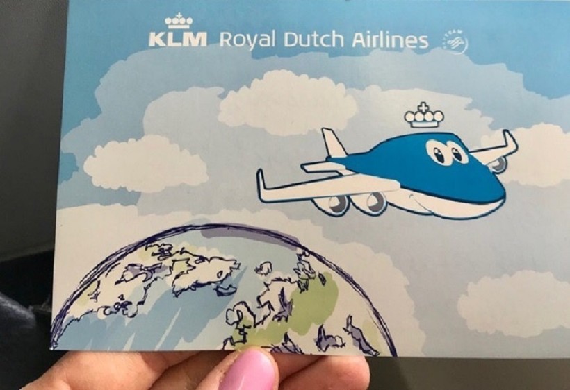 открытка на День Рождения от KLM