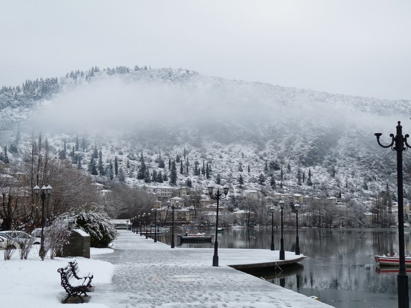 Афины под снегом