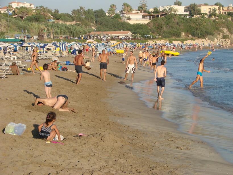 Пляж на Кипре, июль 2018