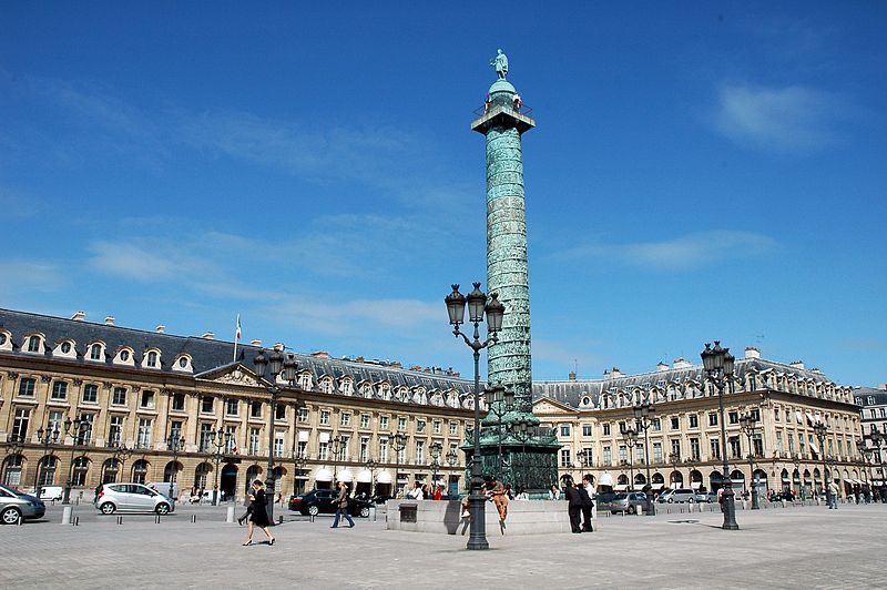Вандомская площадь, одно из красивейших мест Парижа