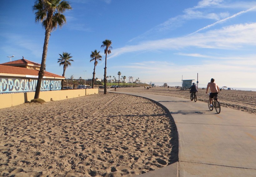 Велодорожка на пляже Лос-Анджелеса, май 2018