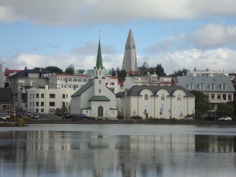 Церковь Frikirkjan i Reykjavik, июнь 2018