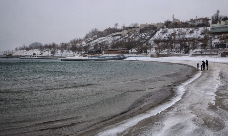 Море в Одессе в январе