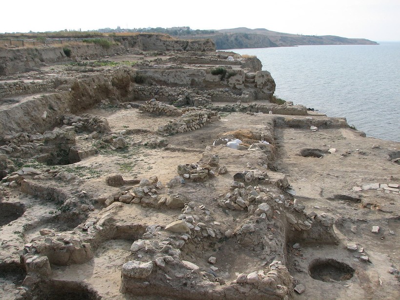 Археологические раскопки на месте города