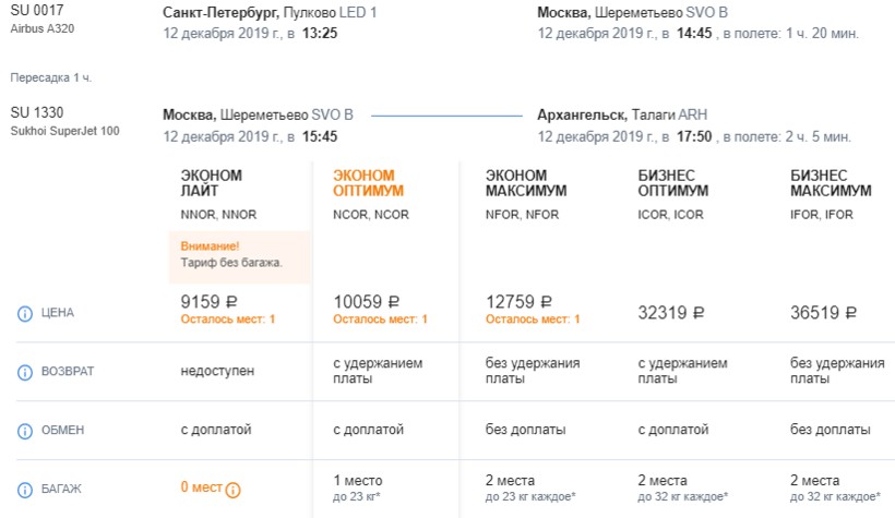 дешевые билеты на самолет санкт петербург архангельск