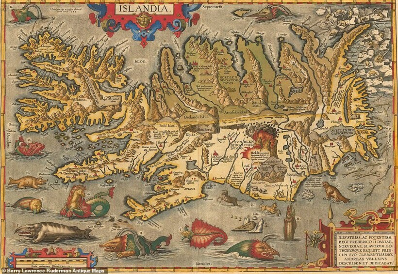Как выглядела древняя карта Где живут сказочные существа: 15 старинных карт, показывающих, как люди видели З