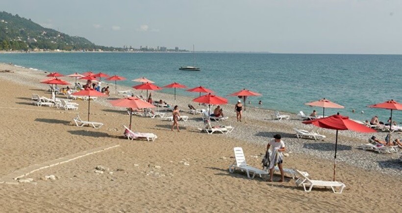 Пляж в Абхазии