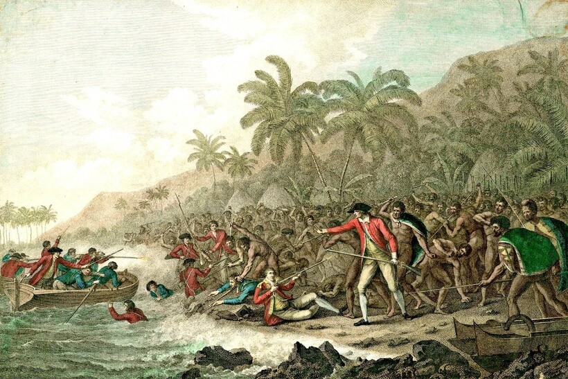 Нападение на команду Кука на Гавайях
