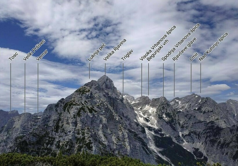 Горы массива Юлийские Альпы