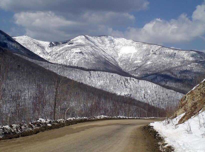 Якут-Гора покрытая снегом