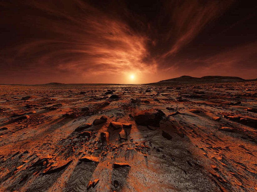Возможно, что когда-то радуга на Марсе была рядовым явлением
