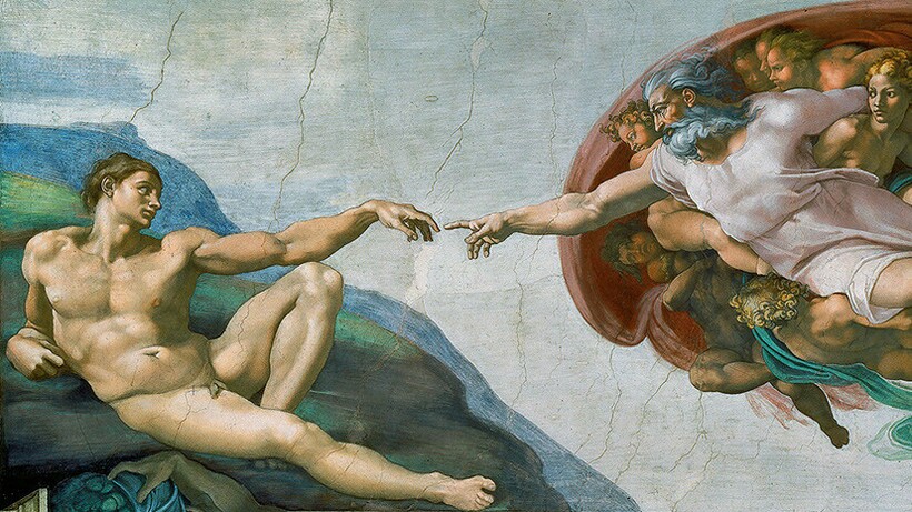«Сотворение Адама», около 1511 года. Микеланджело