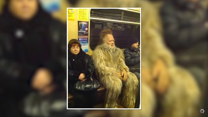Блог - Видео: Йети и другие неожиданности в метро Видео: Йети и другие неожиданности в метро