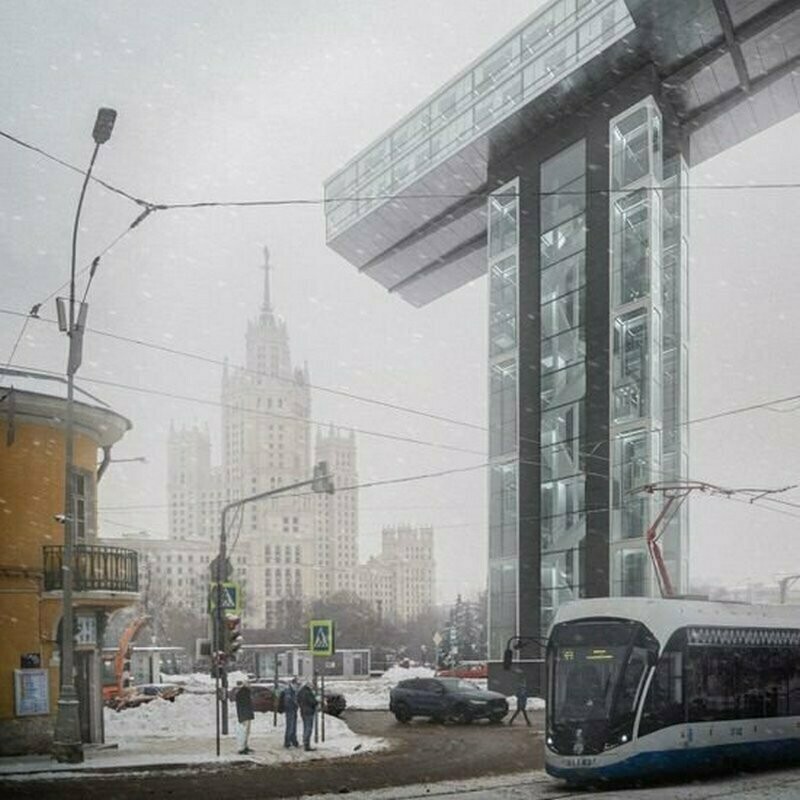 Небоскребы должны были располагаться рядом с Бульварным кольцом Небоскребы должны были располагаться рядом с Бульварным кольцом
