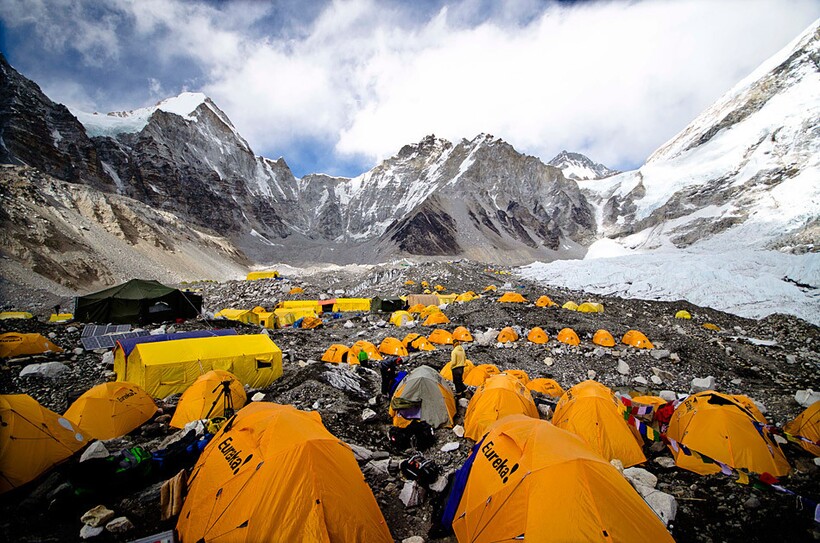 Базовый лагерь Эвереста. Фото: mountainguides.com Базовый лагерь Эвереста. Фото: mountainguides.com