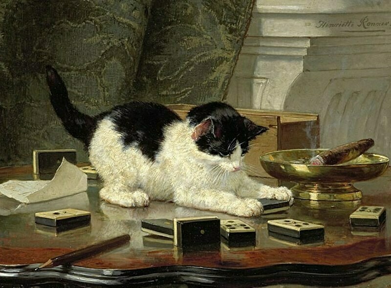 11 произведений искусства, которые доказывают, что кошки всегда были озорниками