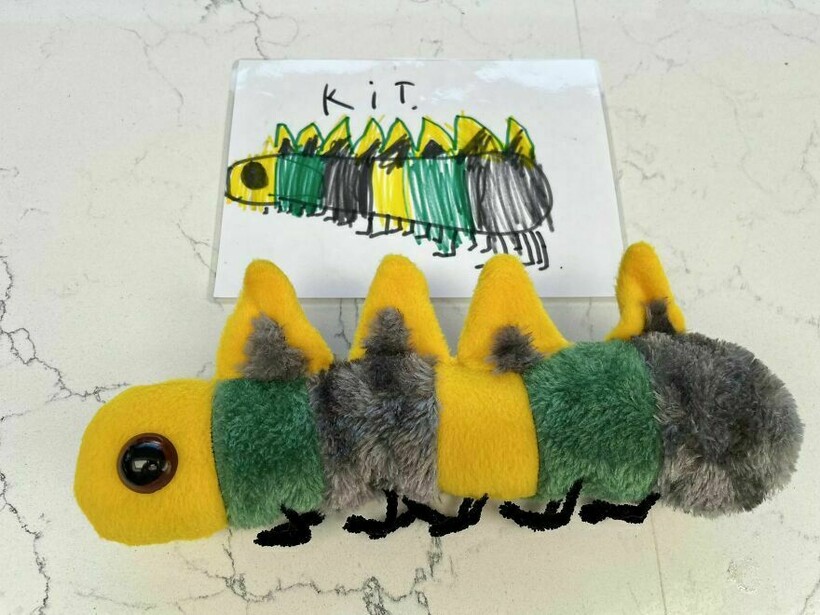 12 милых плюшевых игрушек, которые сделала учительница по школьным рисункам