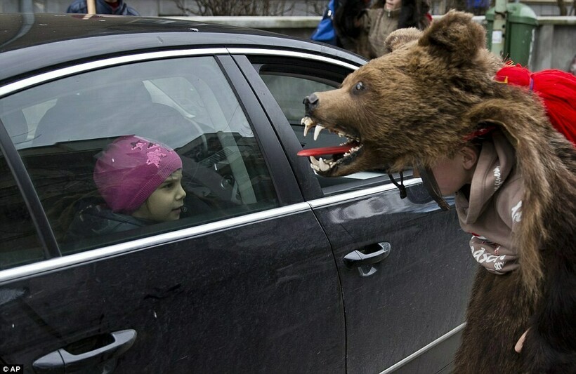Зачем румыны наряжаются в шкуры медведей и танцуют на улицах