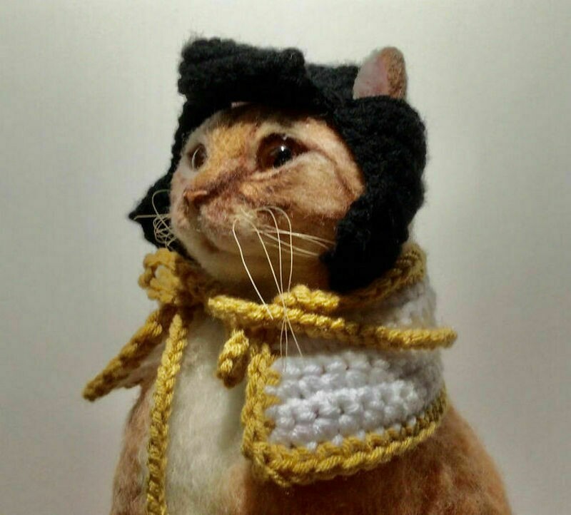 14 смешных шляп для кошек, которые вяжет одна рукодельница