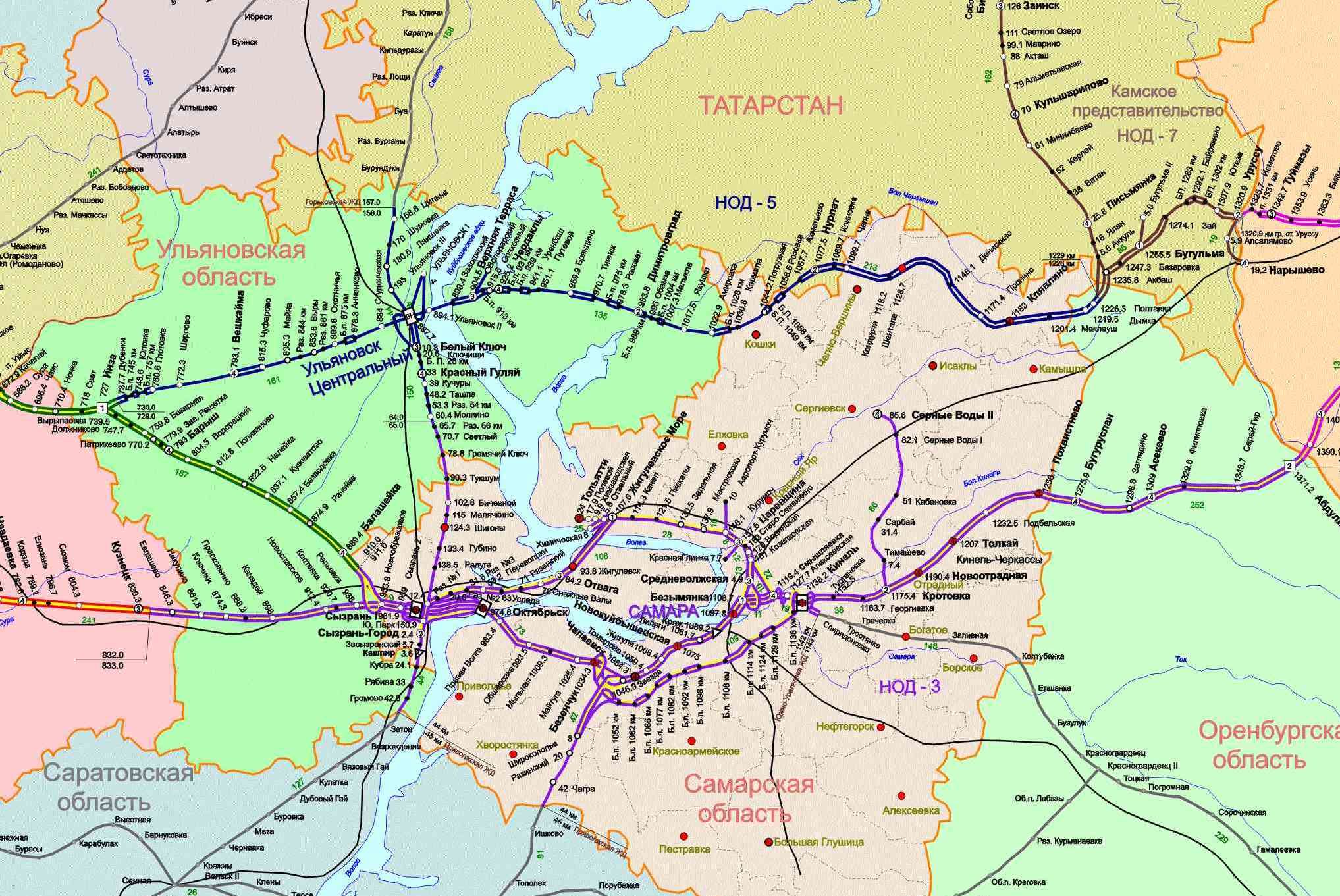 Карта Самары (Россия) на русском языке, расположение на карте мира с ...
