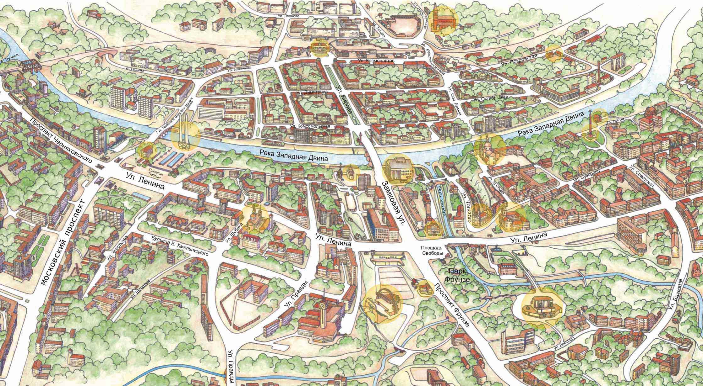 Карта витебска онлайн