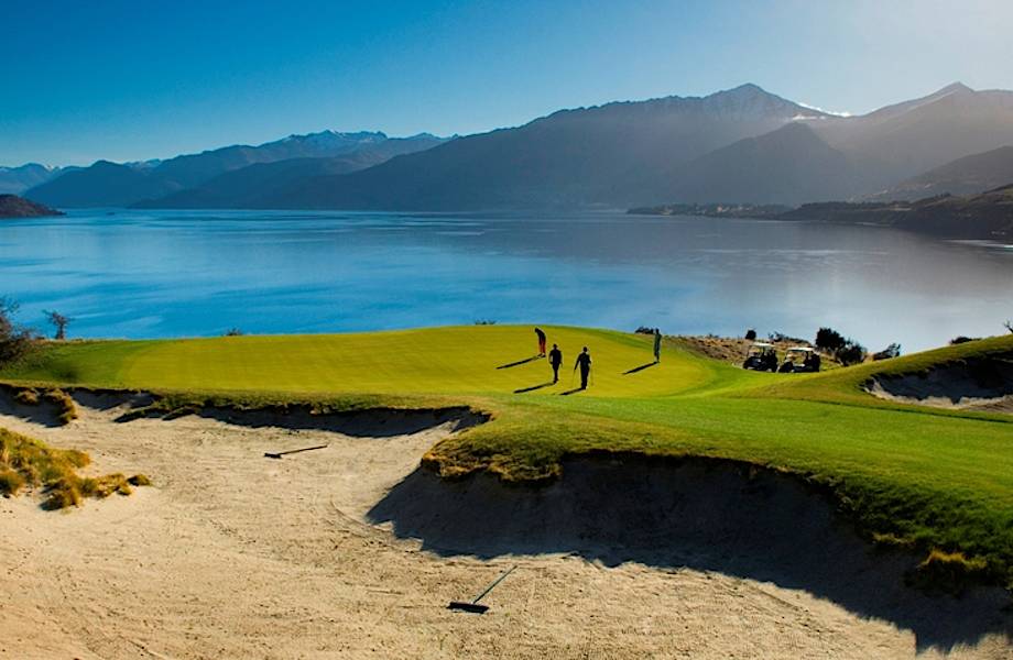 Самое впечатляющее поле для гольфа Новой Зеландии