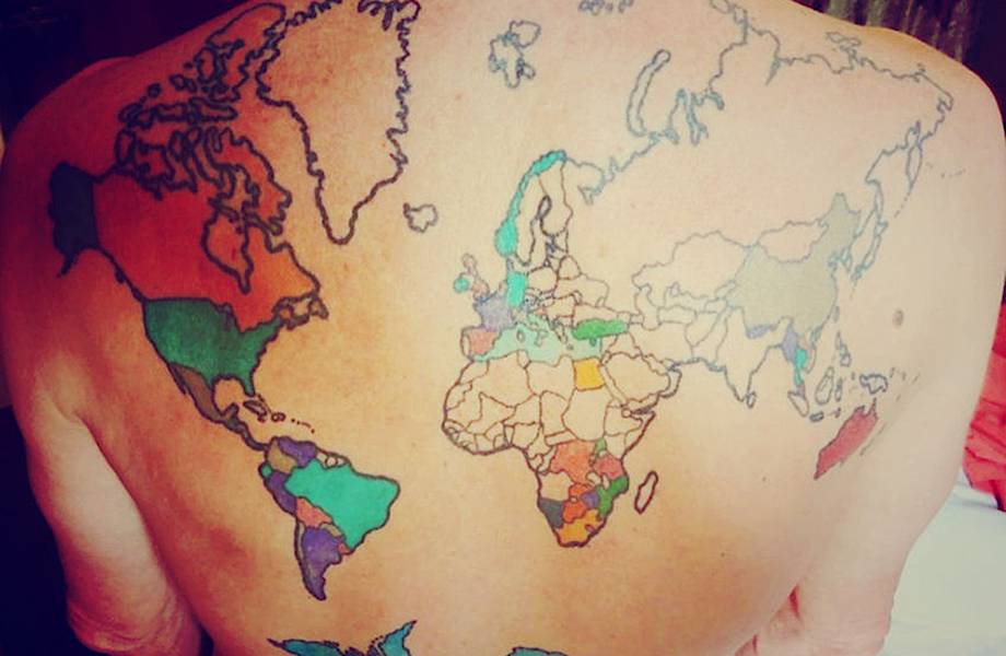 40 фото лучших татуировок, посвященных путешествиям