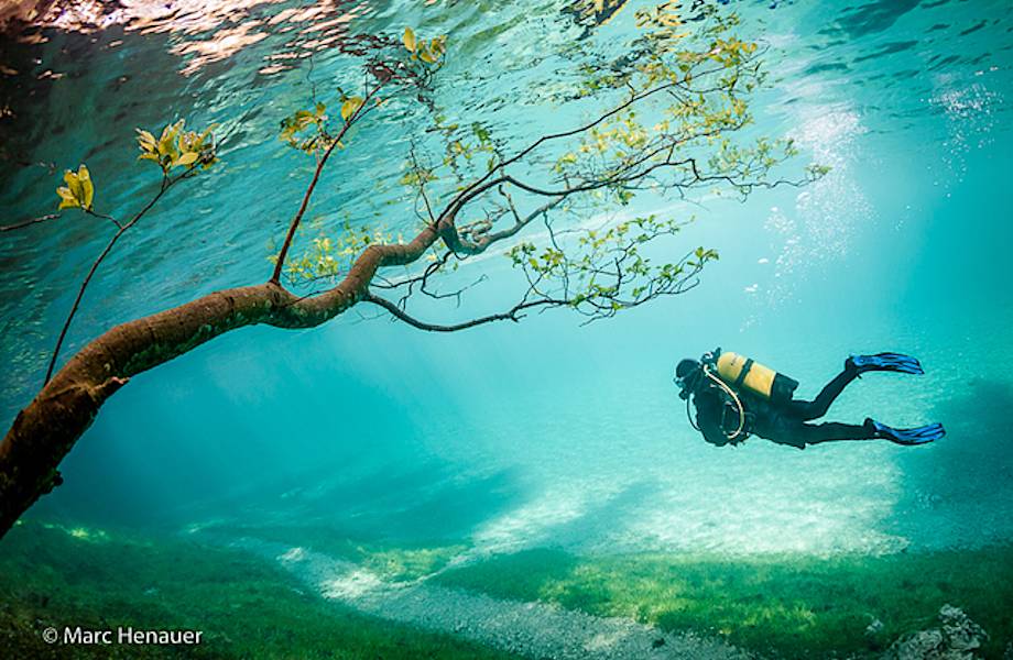 Чудо природы. Подводный парк Грин-Лейк в Австрии 