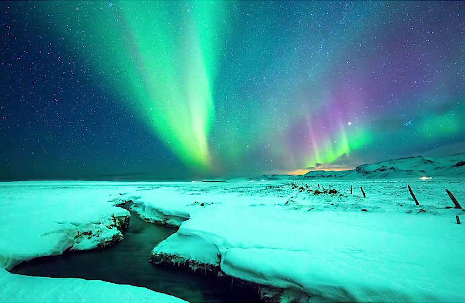12 неземных снимков северного сияния над Гренландией и Исландией