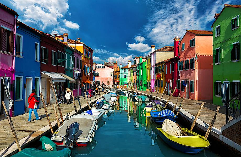 Самый радужный район Венеции – разноцветный Бурано
