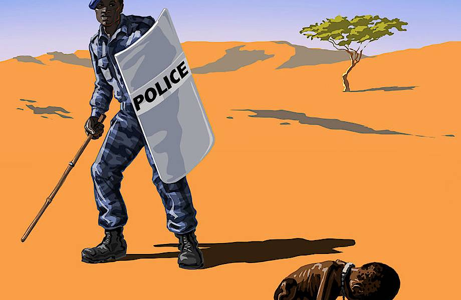 16 невероятно смелых сатирических иллюстраций полицейских из разных стран мира