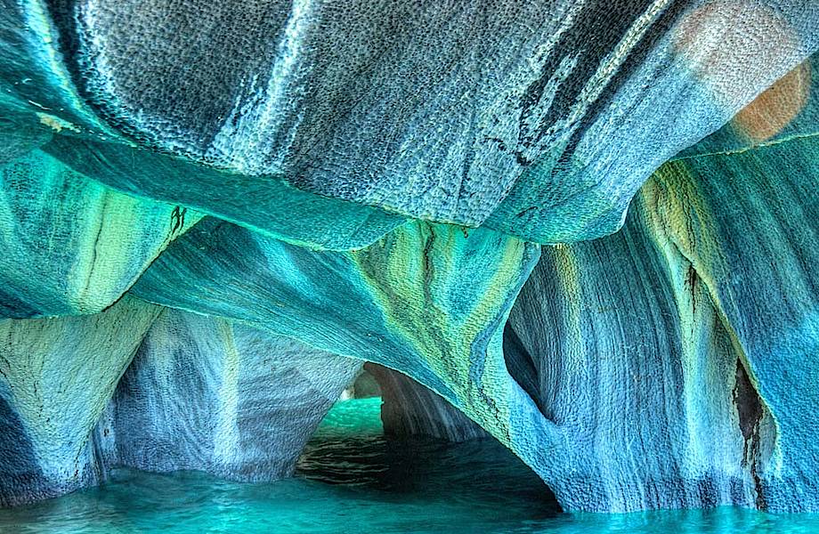 Мраморные пещеры - места неземной красоты