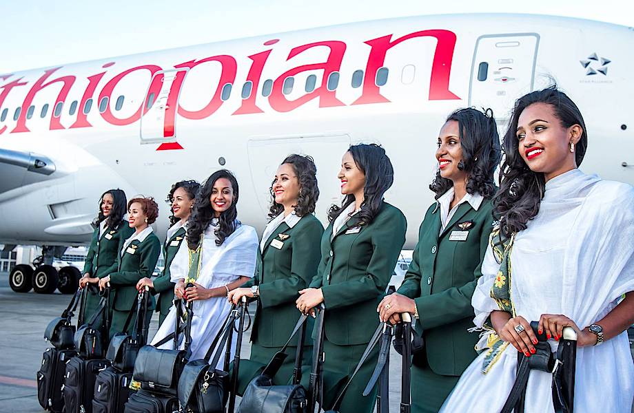 В Эфиопии запустили первый  в мире авиарейс, на котором работают только женщины