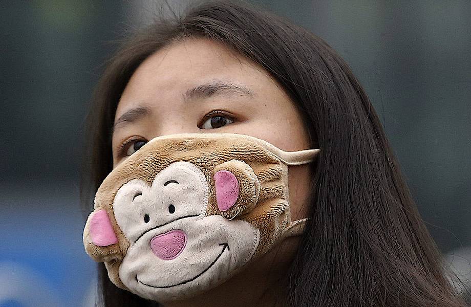 Защитные маски стали частью моды в Китае