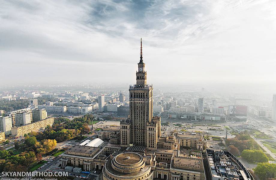 Польша. Варшава с высоты птичьего полета