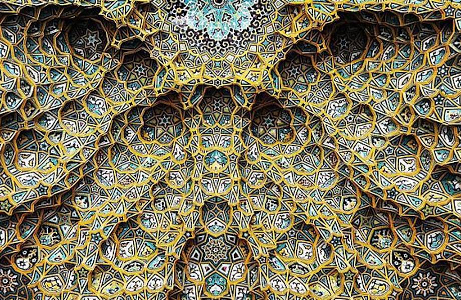 17 снимков потолков иранских мечетей гипнотической красоты