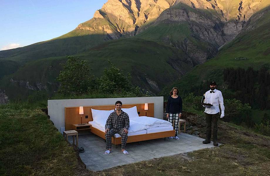 В Швейцарии открыли первый в мире open-air отель