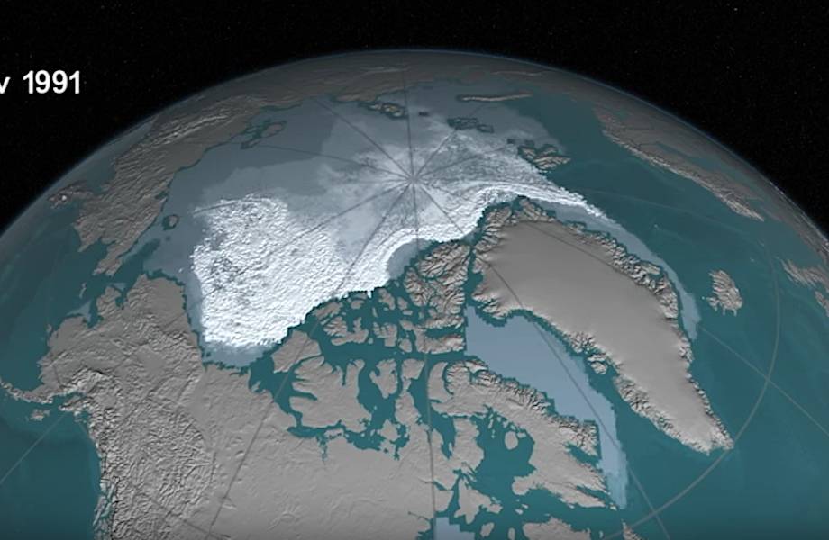 Ужасающие кадры, демонстрирующие, как исчезает лед в Арктике! 