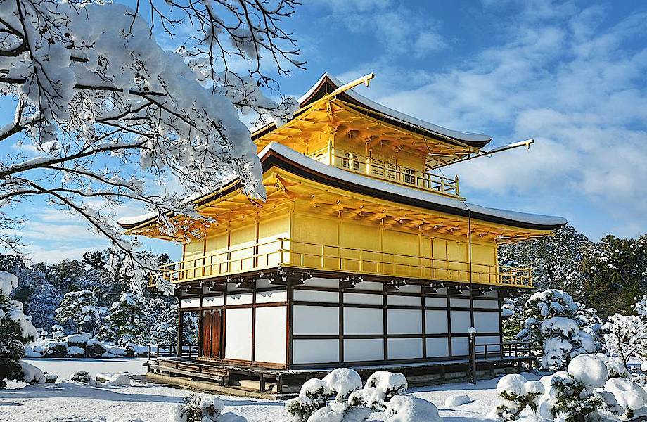 15 магических снимков Киото, пережившего сильнейший снегопад — очень редкое явление