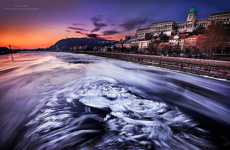 12 обворожительных фото о том, как выглядит великий Дунай в 20-градусный мороз