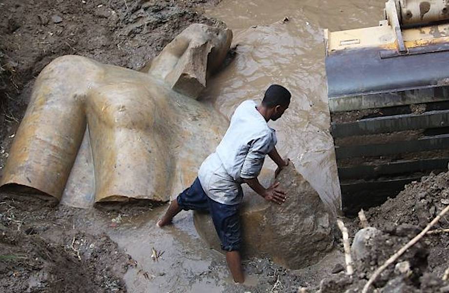 В Каире была найдена статуя фараона Рамзеса II, возраст которой 3000 лет